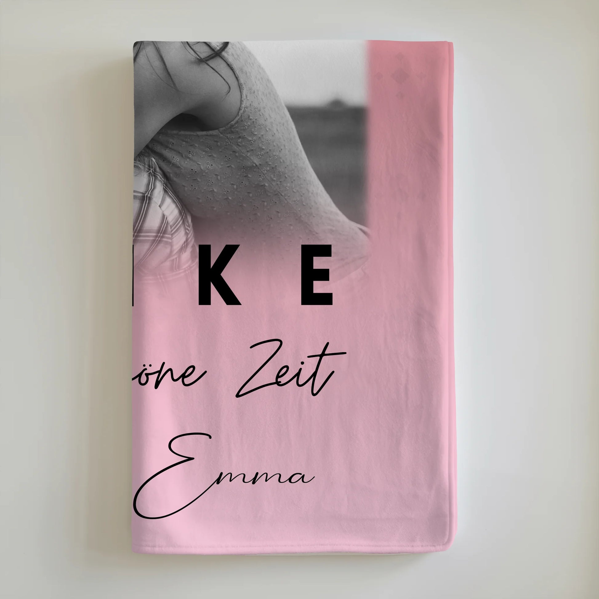 Decke Mit Namen mit 3 Fotos Danke Für Die Schöne Zeit Personalisiertes Geschenk 6