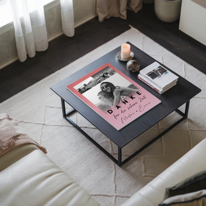 Beste Freundin Geschenk mit 3 Fotos Danke Für Die Schöne Zeit personalisiertes Poster