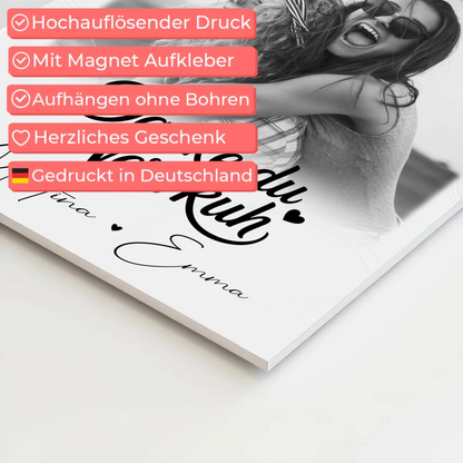 Fotoboard Beste Freundin 3 Fotos Danke du Nervkuh personalisiertes Geschenk Idee 4