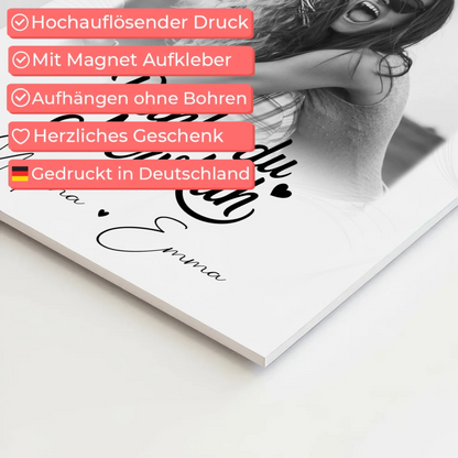 Fotoboard Beste Freundin 3 Fotos Danke du Nervkuh personalisiertes Geschenk Idee 10