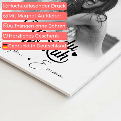 Fotoboard Beste Freundin 3 Fotos Danke du Nervkuh personalisiertes Geschenk Idee