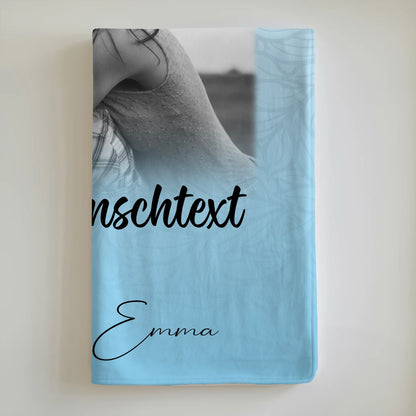 Decke mit Foto beste Freundin 3 Fotos und Wunschtext personalisiert 6