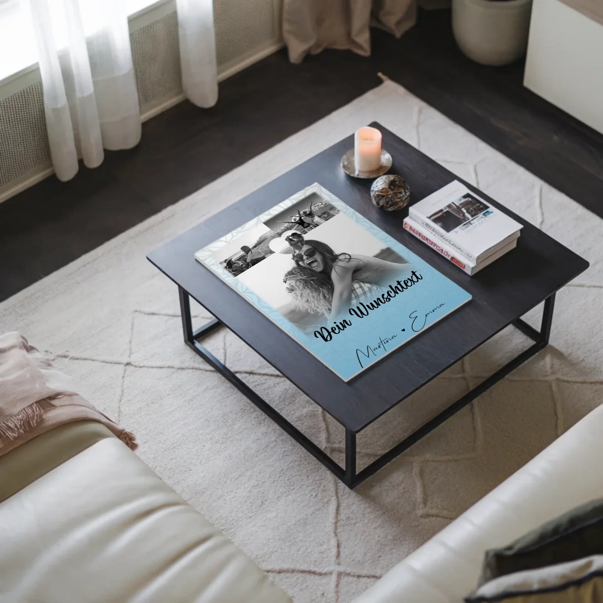 Fotoboard Beste Freundinnen 3 Fotos 1 Herz Foto und Wunschtext personalisiert 3