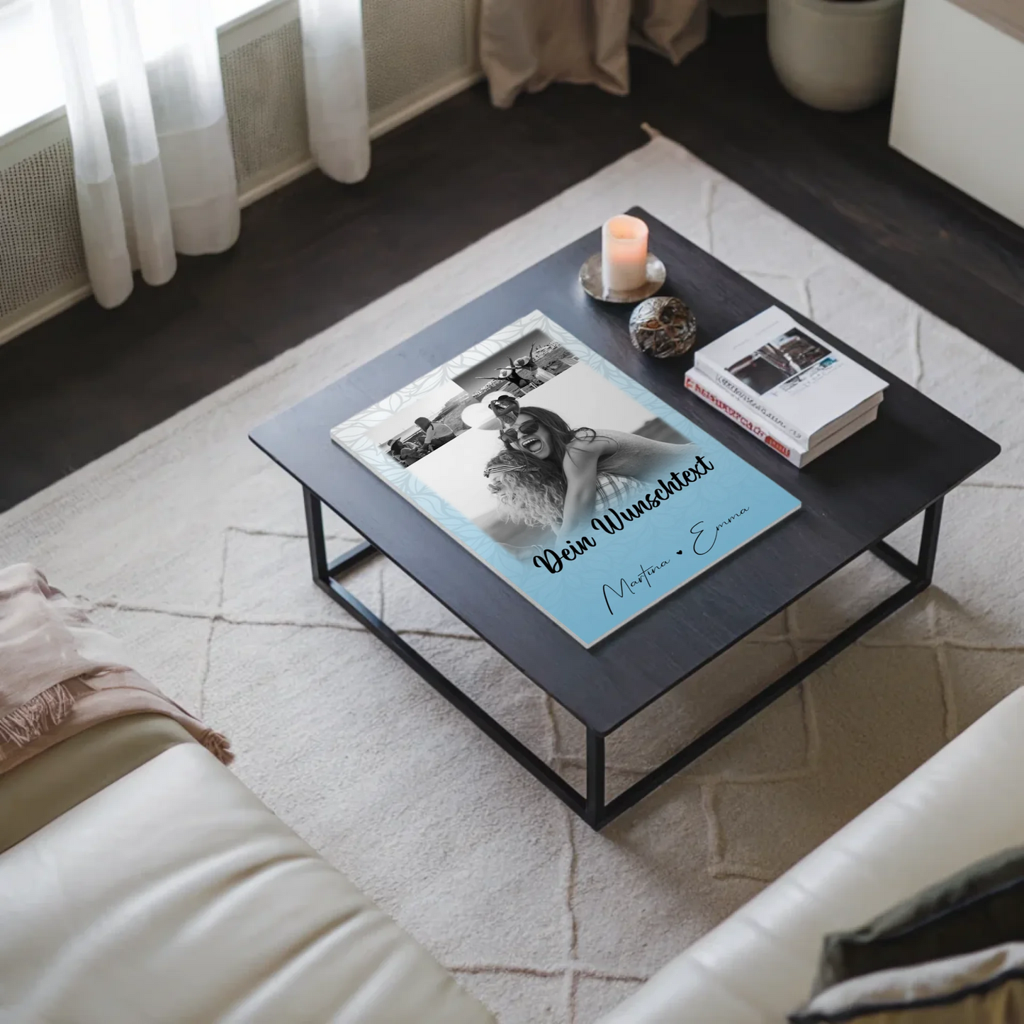 Fotoboard Beste Freundinnen 3 Fotos 1 Herz Foto und Wunschtext personalisiert