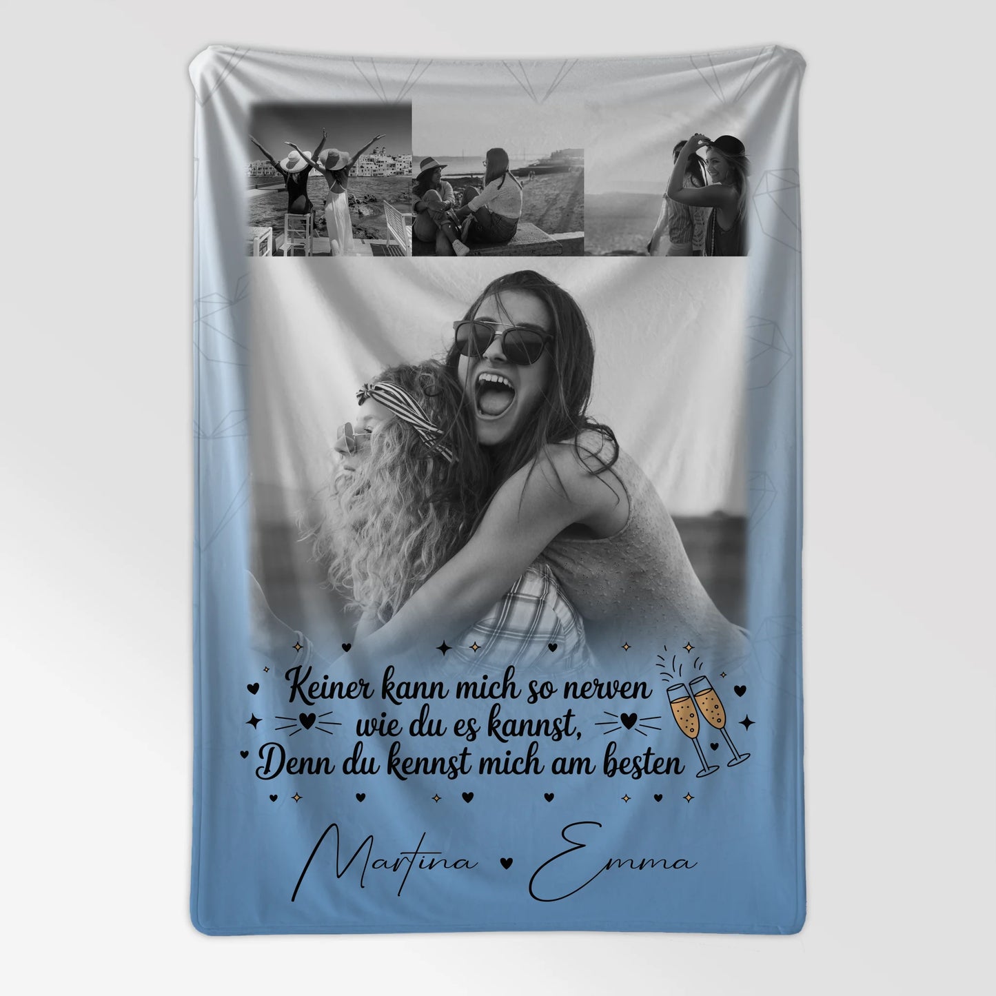 Personalisierte Decke Mit Namen 4 Fotos Keiner kann mich so nerven Geschenk 7