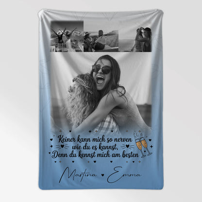 Personalisierte Decke Mit Namen 4 Fotos Keiner kann mich so nerven Geschenk 7