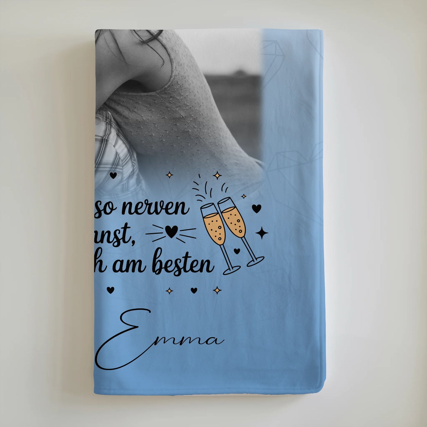 Personalisierte Decke Mit Namen 4 Fotos Keiner kann mich so nerven Geschenk 6