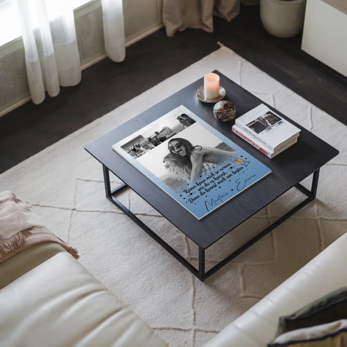 Freundinnen Bild Personalisiert Fotoboard 4 Fotos Keiner kann mich so nerven Geschenk 3