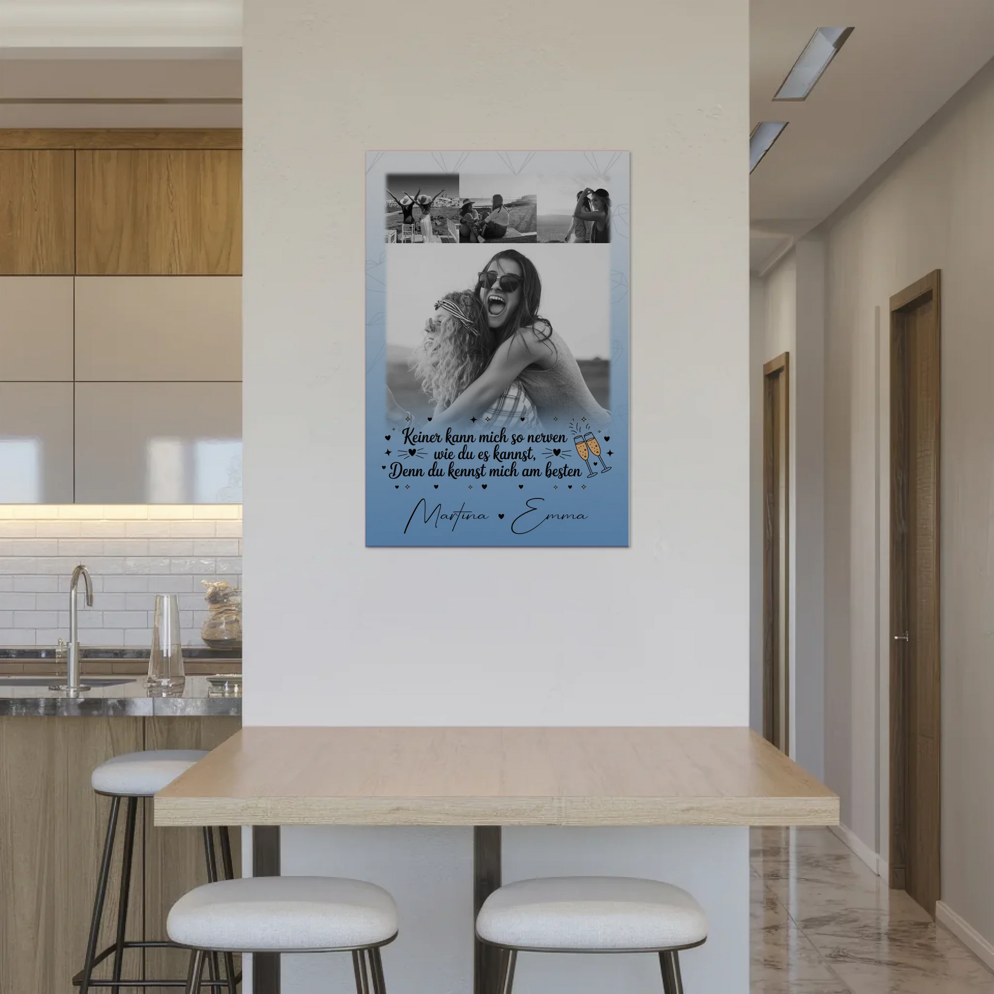 Freundinnen Bild Personalisiert Fotoboard 4 Fotos Keiner kann mich so nerven Geschenk 2