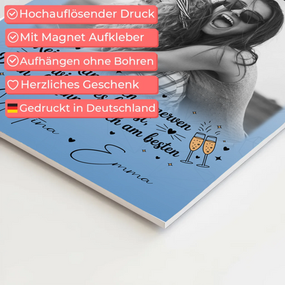 Freundinnen Bild Personalisiert Fotoboard 4 Fotos Keiner kann mich so nerven Geschenk 4