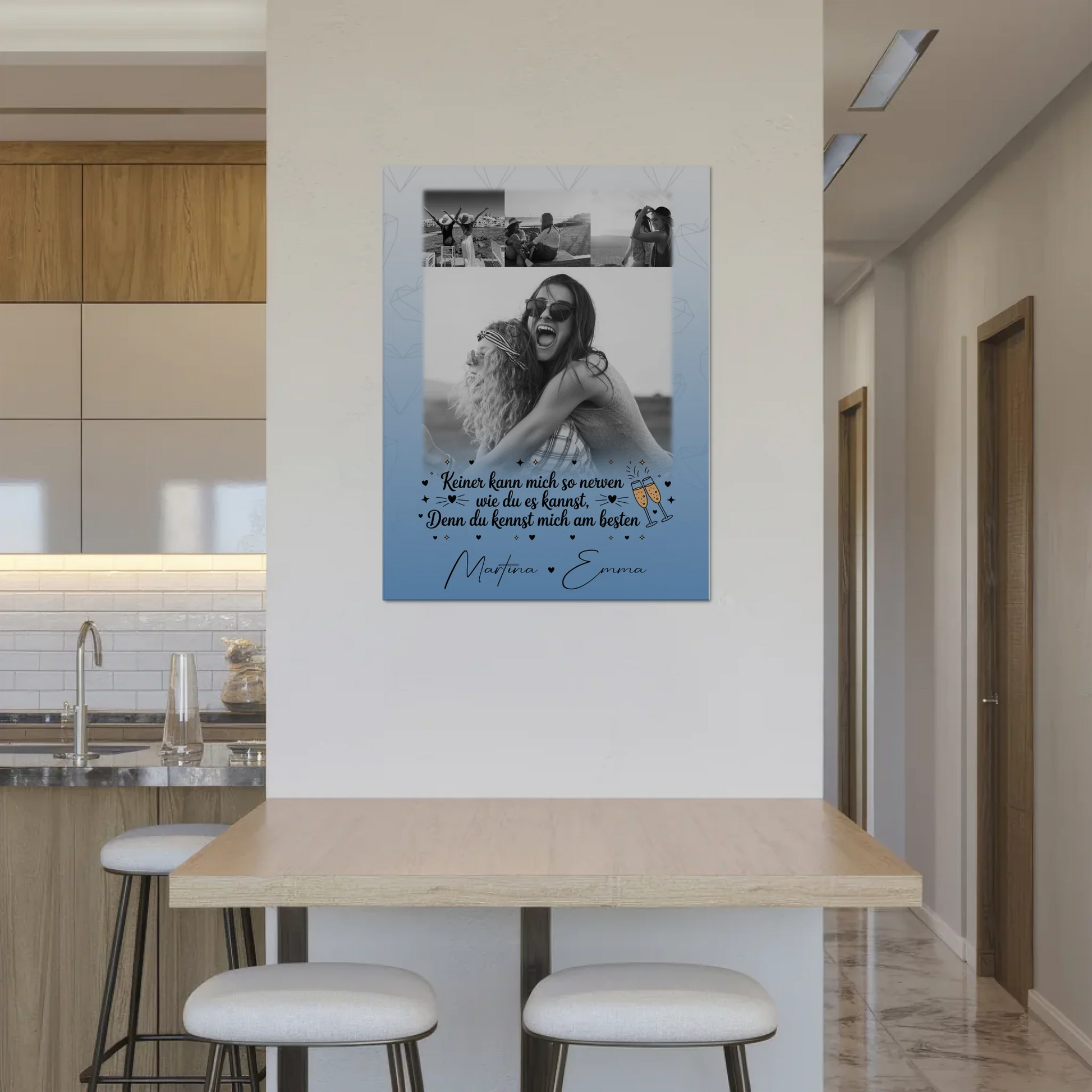 Freundinnen Bild Personalisiert Fotoboard 4 Fotos Keiner kann mich so nerven Geschenk 8