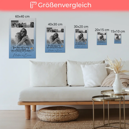 Freundinnen Bild Personalisiert Fotoboard 4 Fotos Keiner kann mich so nerven Geschenk