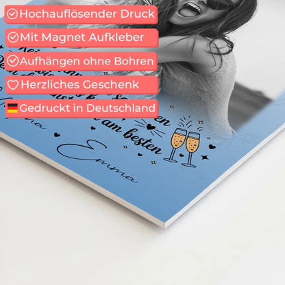 Freundinnen Bild Personalisiert Fotoboard 4 Fotos Keiner kann mich so nerven Geschenk