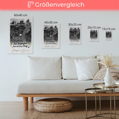 Fotogeschenk Beste Freundin 4 Fotos und Karte Personalisiertes Geschenk für jede Shoppingtour