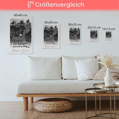 Fotogeschenk Beste Freundin 4 Fotos und Karte Personalisiertes Geschenk für jede Shoppingtour