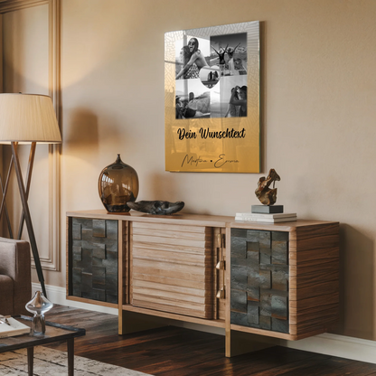 Freundinnen Bild Personalisiert mit 4 Fotos 1 Herz Foto Wunschtext Jeder Tag ein Abenteuer