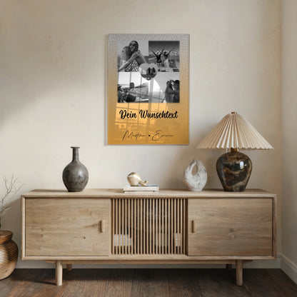 Freundinnen Bild Personalisiert mit 4 Fotos 1 Herz Foto Wunschtext Jeder Tag ein Abenteuer