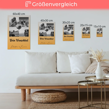 Fotoboard Beste Freundinnen mit 4 Fotos 1 Herz Foto Wunschtext Jeder Tag ein Abenteuer 6