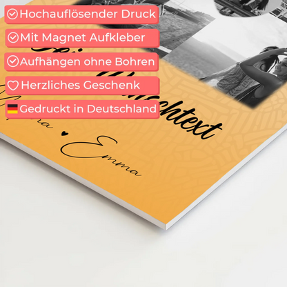 Fotoboard Beste Freundinnen mit 4 Fotos 1 Herz Foto Wunschtext Jeder Tag ein Abenteuer 10