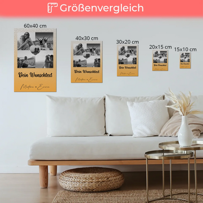 Fotoboard Beste Freundinnen mit 4 Fotos 1 Herz Foto Wunschtext Jeder Tag ein Abenteuer