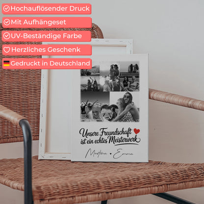 Leinwand mit Foto beste Freundin 8 Fotos und 1 Herz Foto Unsere Freundschaft 5