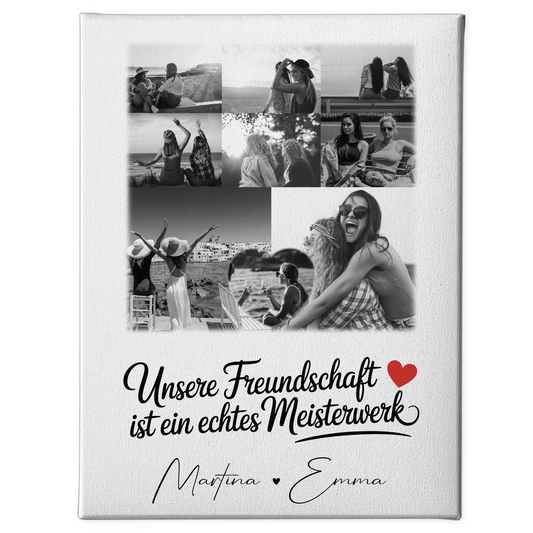 Leinwand mit Foto beste Freundin 8 Fotos und 1 Herz Foto Unsere Freundschaft 1