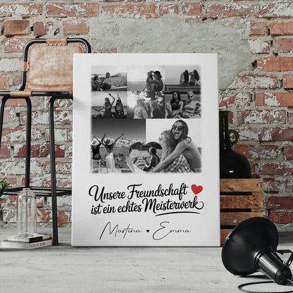 Leinwand mit Foto beste Freundin 8 Fotos und 1 Herz Foto Unsere Freundschaft 4