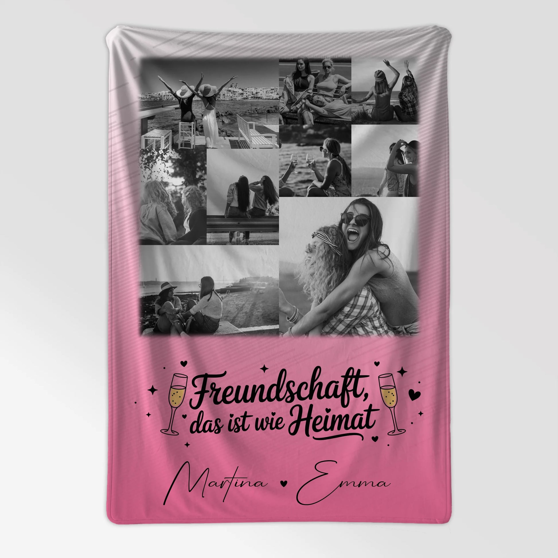 Decke mit Foto beste Freundin 9 Fotos Freundschaft ist Heimat personalisiertes Geschenk 7