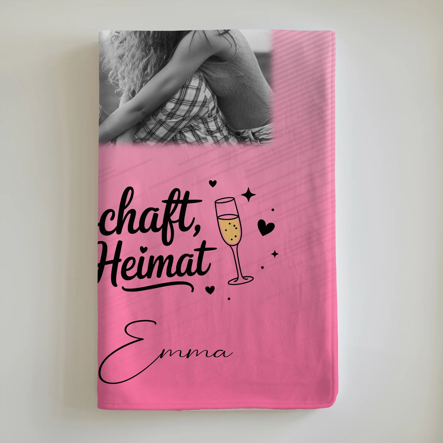 Decke mit Foto beste Freundin 9 Fotos Freundschaft ist Heimat personalisiertes Geschenk 6