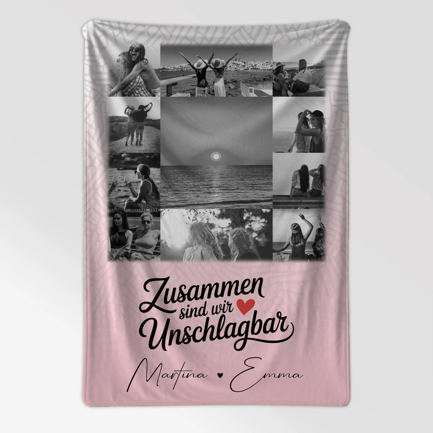 Personalisierte Namensdecke mit 11 Fotos Unschlagbar Perfektes Geschenk für Jeden Anlass 7