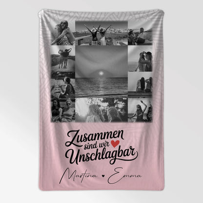 Personalisierte Namensdecke mit 11 Fotos Unschlagbar Perfektes Geschenk für Jeden Anlass 7