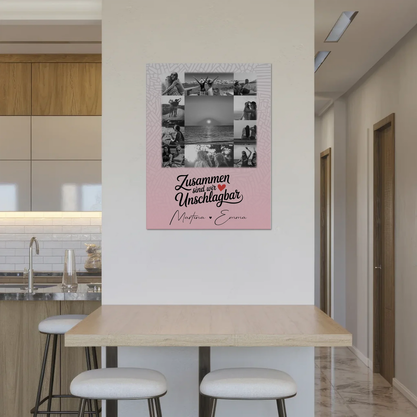 Freundinnen Bild Personalisiert Fotoboard mit 11 Fotos Unschlagbar Geschenkidee 8