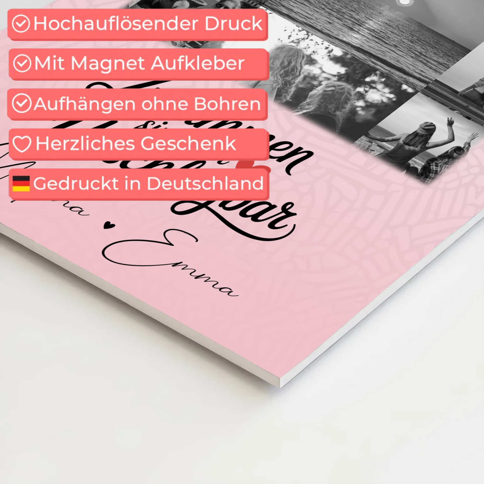 Freundinnen Bild Personalisiert Fotoboard mit 11 Fotos Unschlagbar Geschenkidee 10