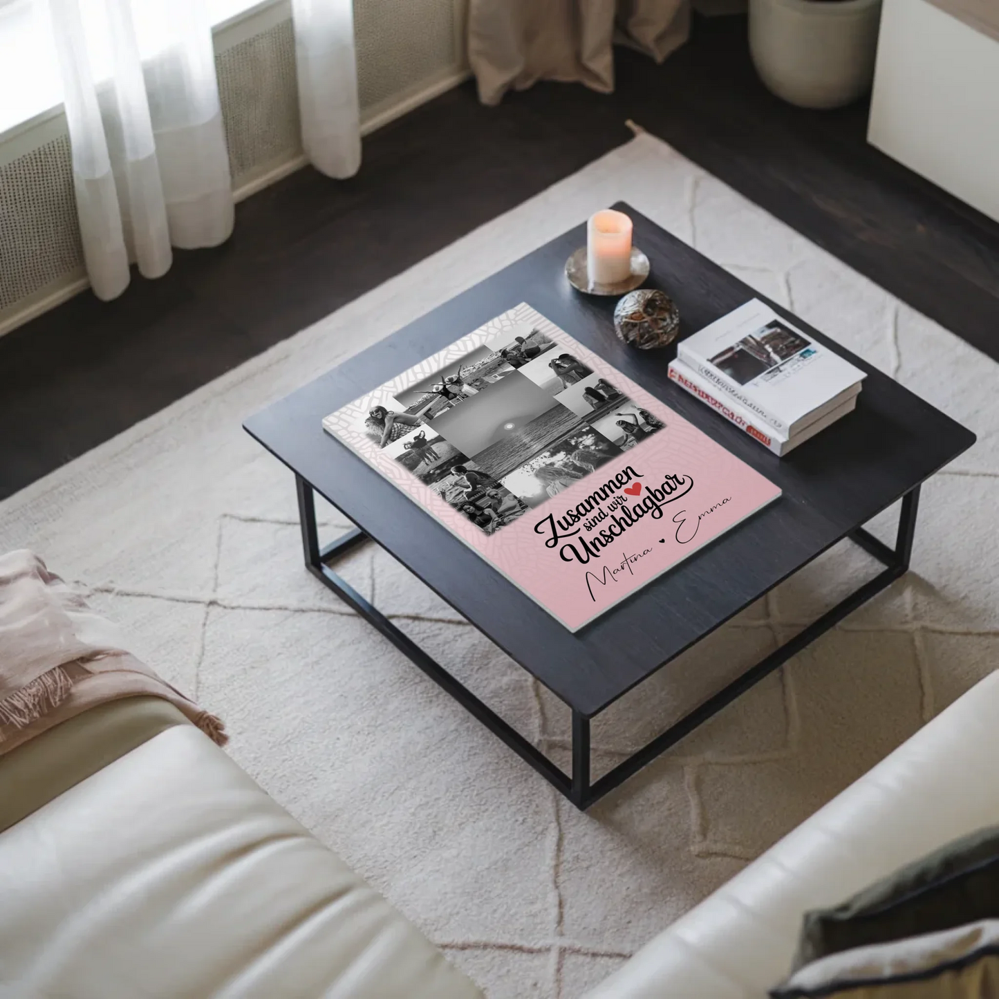 Freundinnen Bild Personalisiert Fotoboard mit 11 Fotos Unschlagbar Geschenkidee