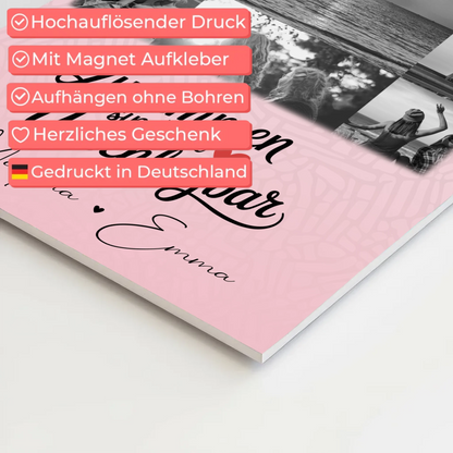 Freundinnen Bild Personalisiert Fotoboard mit 11 Fotos Unschlagbar Geschenkidee