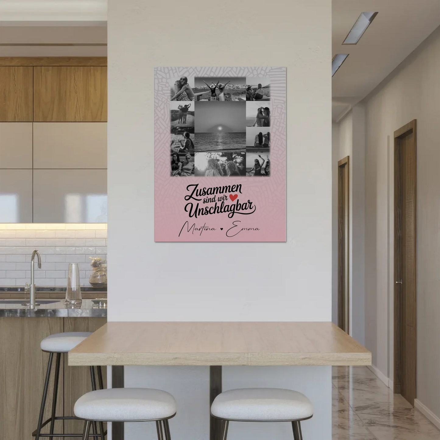 Freundinnen Bild Personalisiert Fotoboard mit 11 Fotos Unschlagbar Geschenkidee