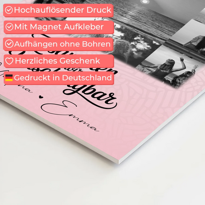 Freundinnen Bild Personalisiert Fotoboard mit 11 Fotos Unschlagbar Geschenkidee