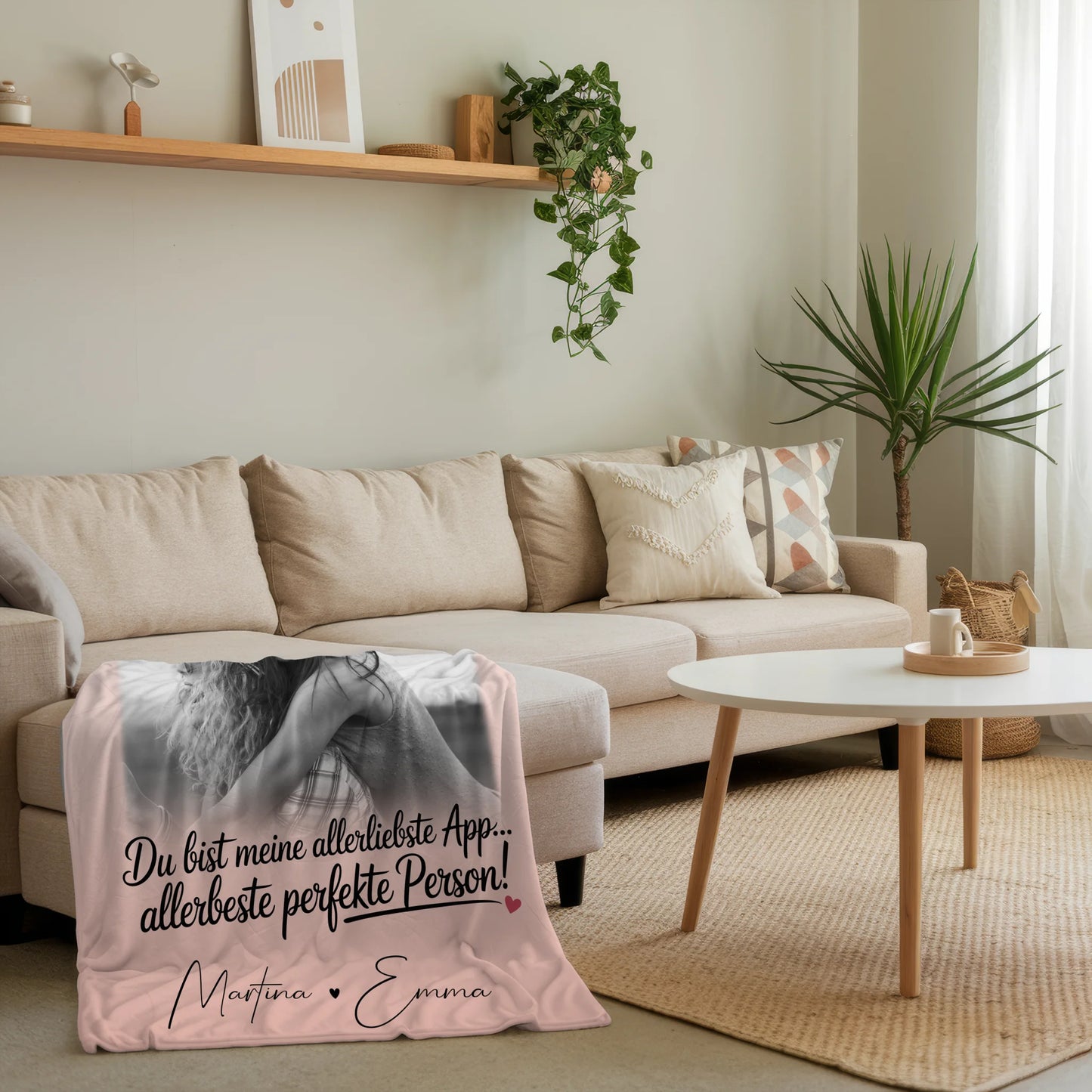 Personalisierte Decke Freundin mit 4 Fotos Allerbeste Perfekte Person Geschenk 4