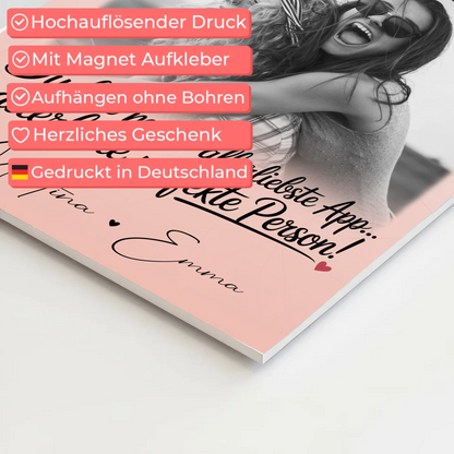 Freundinnen Bild Personalisiert mit 4 Fotos AllerBeste Perfekte Person Geschenk 4