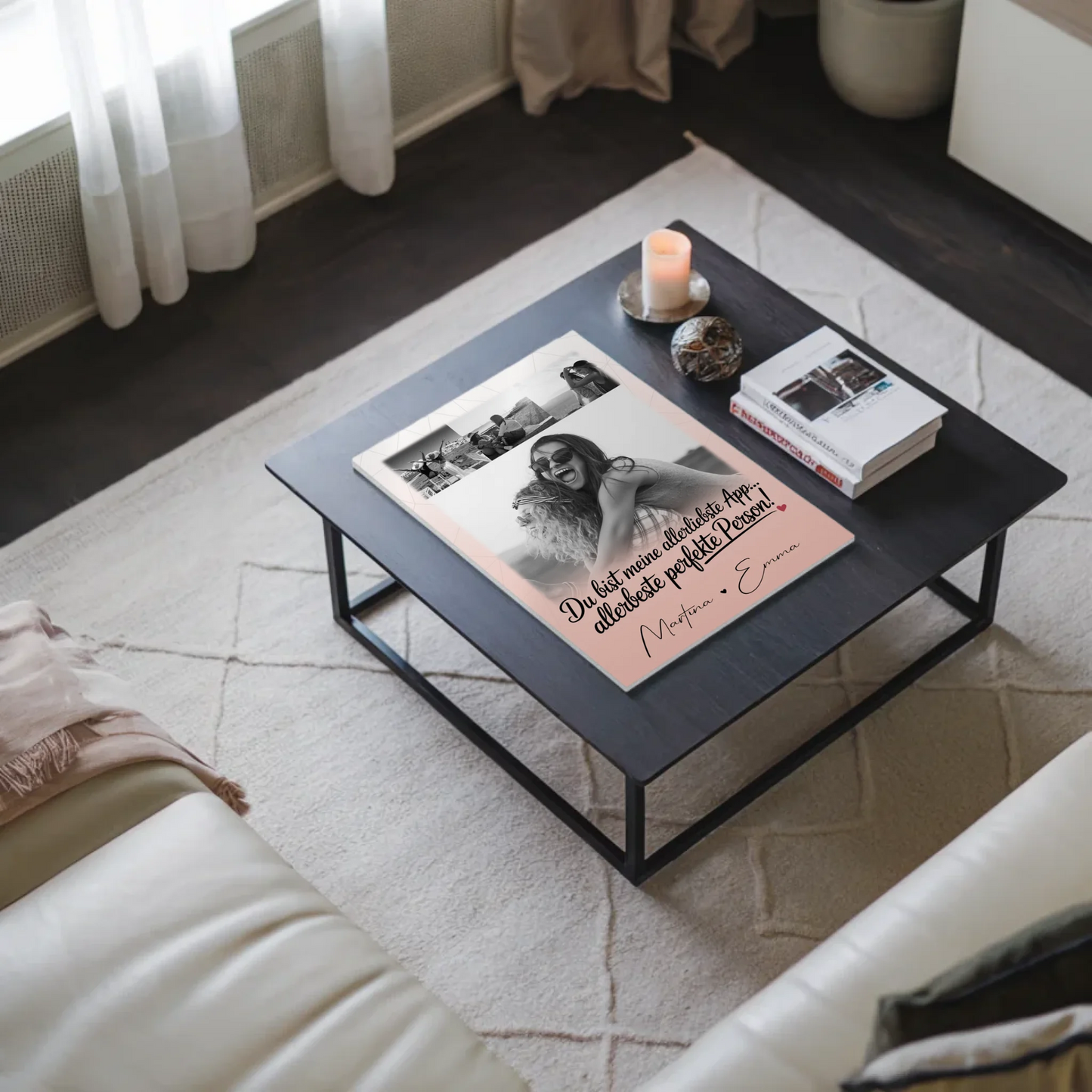 Freundinnen Bild Personalisiert mit 4 Fotos AllerBeste Perfekte Person Geschenk