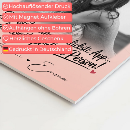 Freundinnen Bild Personalisiert mit 4 Fotos AllerBeste Perfekte Person Geschenk