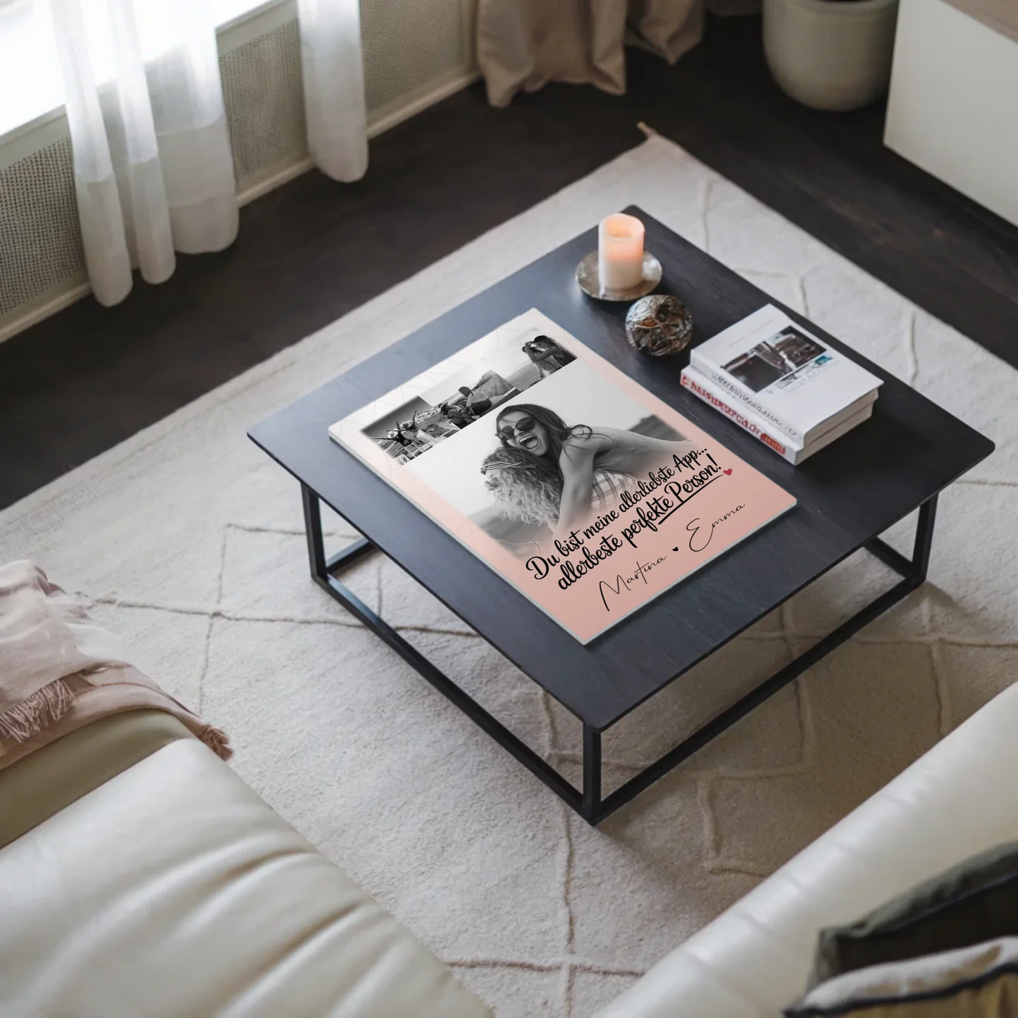Freundinnen Bild Personalisiert mit 4 Fotos AllerBeste Perfekte Person Geschenk