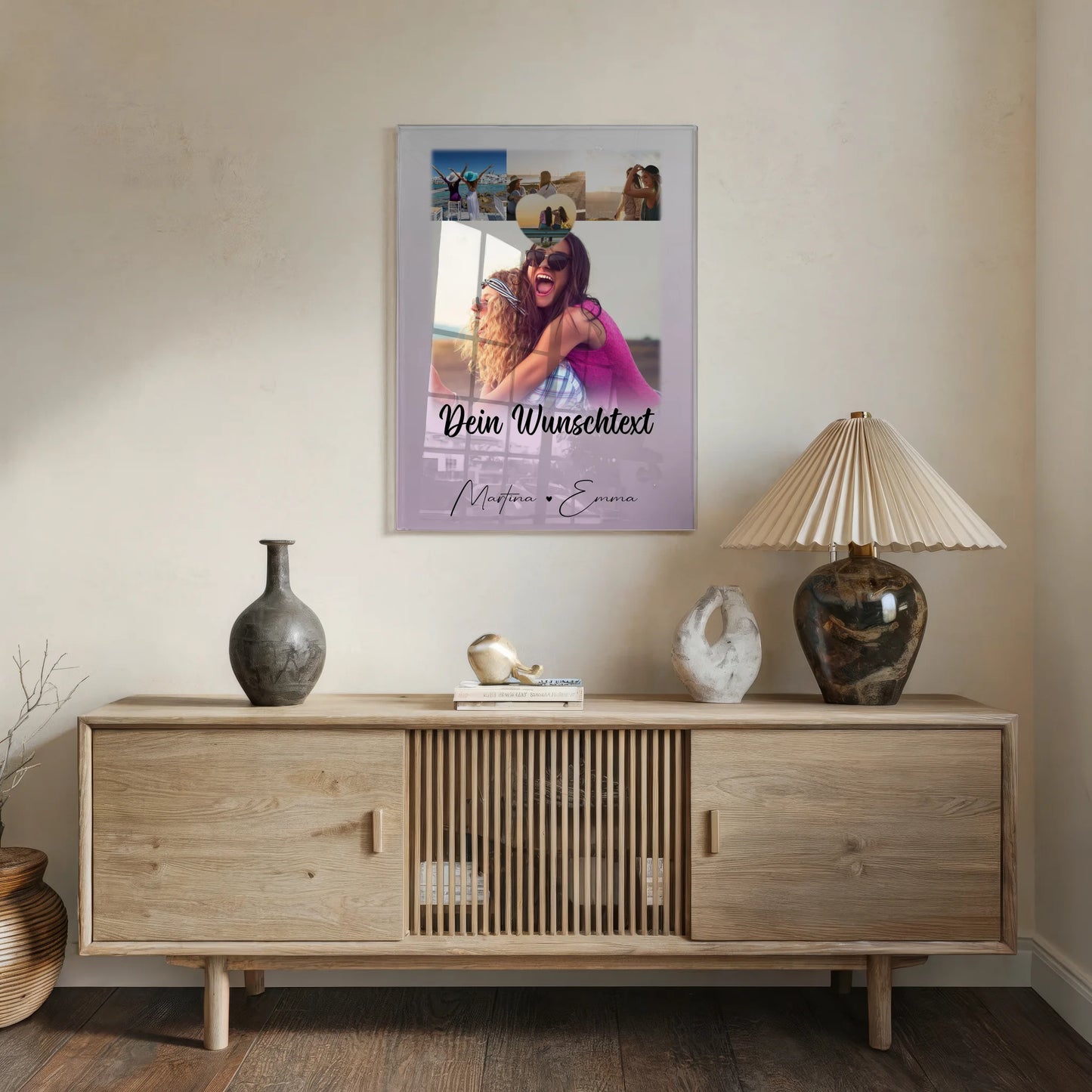 Beste Freundin Geschenk mit 4 Fotos 1 Herz Wunschtext Lieblingsgeschichte