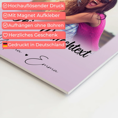 Fotoboard Beste Freundinnen mit 4 Fotos 1 Herz Wunschtext Lieblingsgeschichte 10