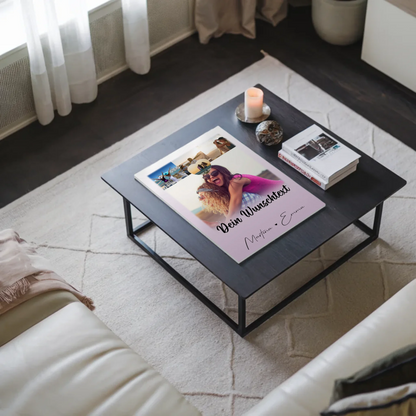 Fotoboard Beste Freundinnen mit 4 Fotos 1 Herz Wunschtext Lieblingsgeschichte