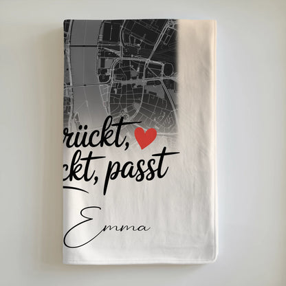 Decke beste Freundin mit 4 Fotos und Karte Du verrückt Ich verrückt passt perfekt 6