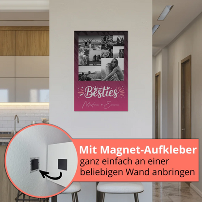 Personalisiertes Fotoboard Beste Freundinnen 9 Fotos Du komisch Ich komisch Geht Schief 5