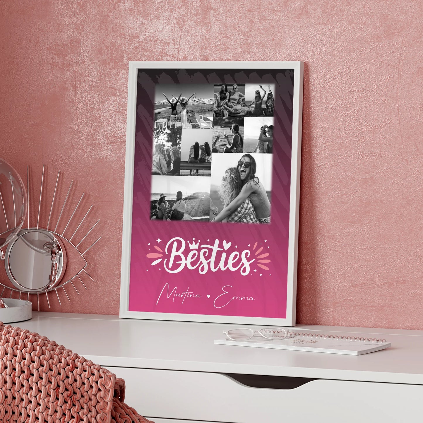 Geschenk beste Freundin mit 9 Fotos Du komisch Ich komisch Geht Schief