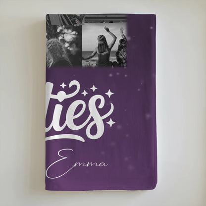 Personalisierte Decke Mit Namen 10 Fotos und Karte in der Mitte Du komisch Ich komisch Geht Schief 6