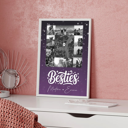 Freundinnen Bild Personalisiert Du komisch Ich komisch 10 Fotos Karte